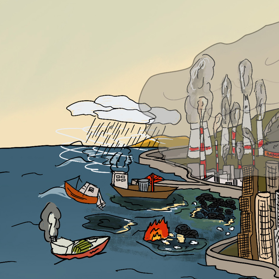 Port – dystopia, detail