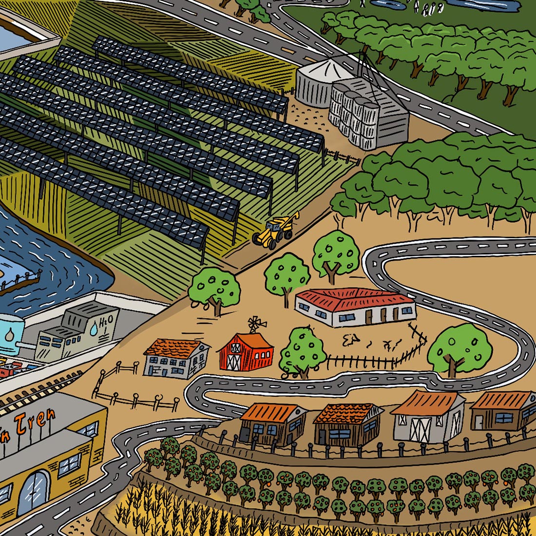 Agriculture and AFOLU – eutopia, detail