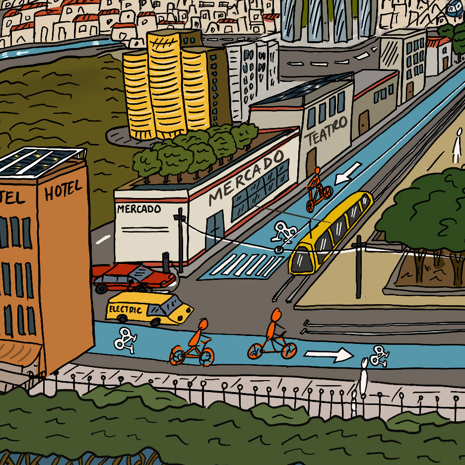 Traffic and transport within the urban area – eutopia, detail